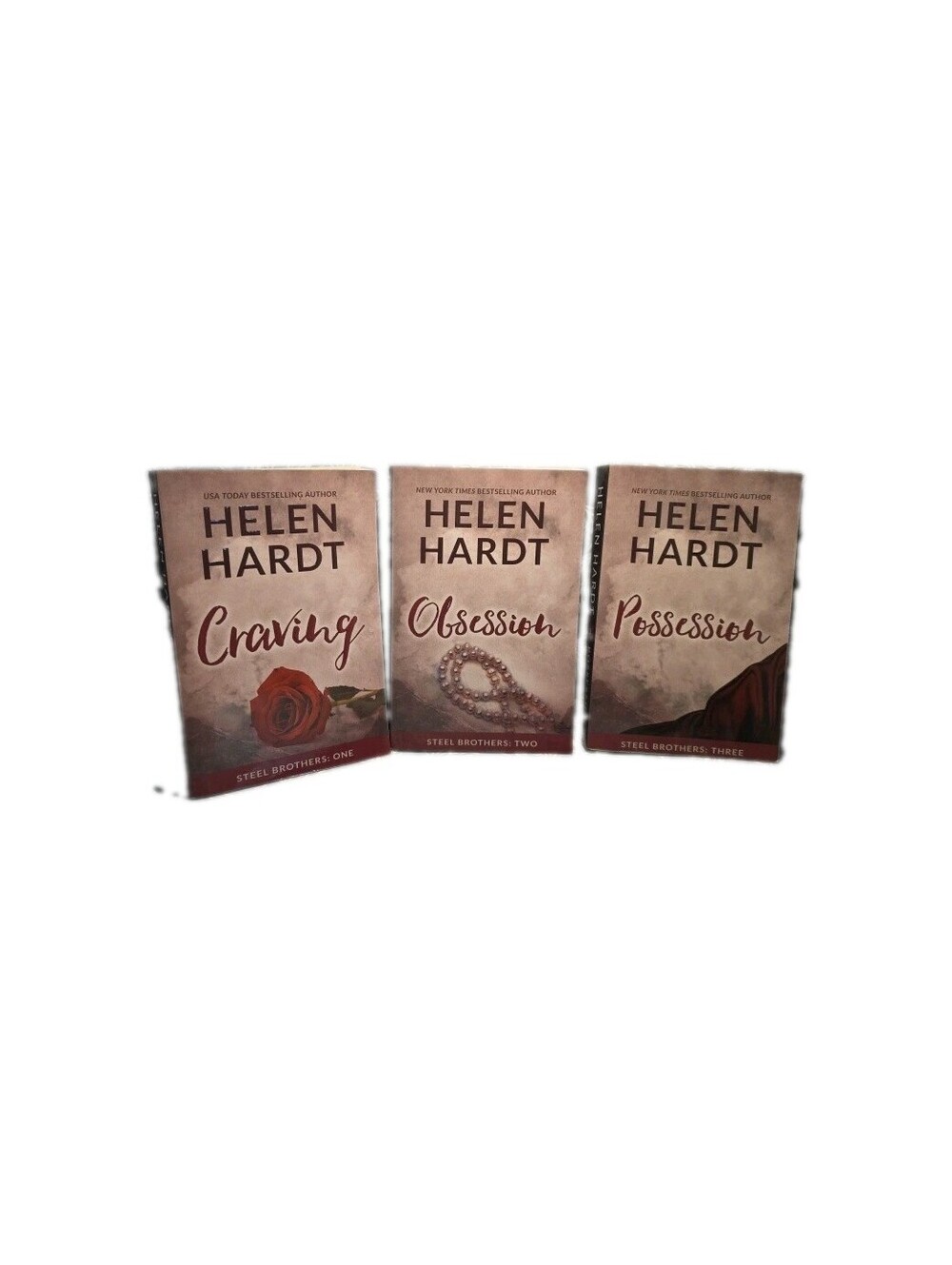 Helen Hardt Steel Brothers Fiction Books Lot/3 “Craving, Obsession, Possession”